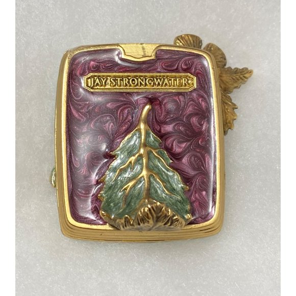 Jay Strongwater Square Floral Picture Frame Lady Bug Insect Flower Signed - Picture 4 of 7